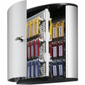 Durable Office 54 Key Brushed Aluminum Cabinet, Silver, DBL195323