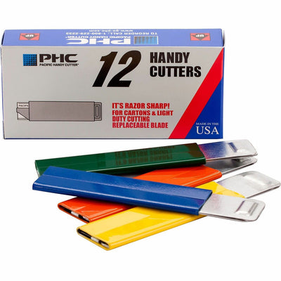 Pacific Handy Cutter PHC Pacific Handy Box Cutter, Assorted, 12 / Box, PHCHC-100