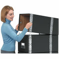 Fellowes Bankers Box Metal Base File Storage Box, Black, FEL12602