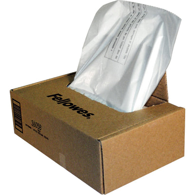 Fellowes 425/485 Series Shredder Waste Bags, Clear, 50 / Carton — view 1