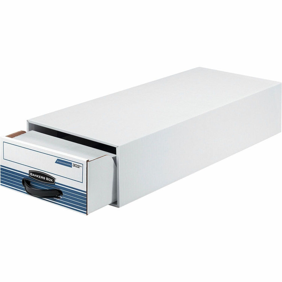Fellowes Bankers Box Stor/Drawer Steel Plus Check Storage Boxes, Blue, 12 / Carton — view 1