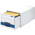 Fellowes Bankers Box Stor/Drawer Steel Plus Legal-size File Storage Boxes, Blue, 6 / Carton, FEL00312