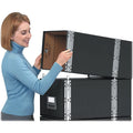 Fellowes Bankers Box Staxonsteel File Storage Drawer System - Letter, Black, 6 / Carton, FEL00511