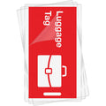 Fellowes Luggage Tag Glossy Laminating Pouches, Clear, 50 / Pack, FEL52034