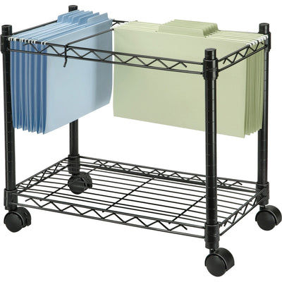 Fellowes High-Capacity Rolling File Cart, Black, FEL45081
