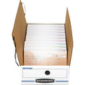 Fellowes Bankers Box Liberty Check and Form Boxes, Blue, 12 / Carton, FEL00005
