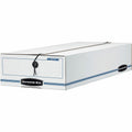Fellowes Bankers Box Liberty Check and Form Boxes, Blue, 12 / Carton, FEL00006