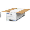 Fellowes Bankers Box Liberty Check and Form Boxes, Blue, 12 / Carton, FEL00018