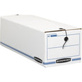 Fellowes Bankers Box Liberty Check and Form Boxes, Blue, 12 / Carton, FEL00018