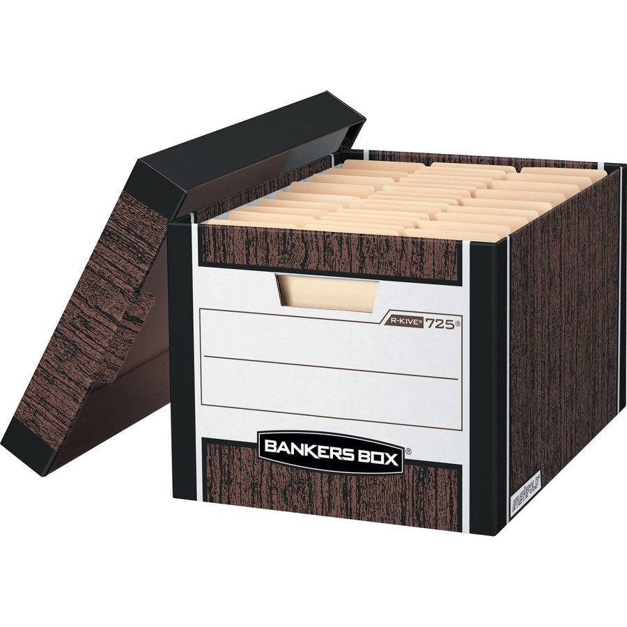 Fellowes Bankers Box R-Kive File Storage Box, Blue, 12 / Carton — view 1