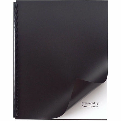 ACCO GBC Letter Presentation Cover, Black, 8 1/2" Width x 11" Length, 50 / Pack, GBC2514493