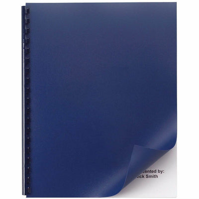 ACCO GBC Letter Presentation Cover, Navy, 8 1/2" Width x 11" Length, 50 / Pack, GBC2514494