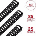 ACCO GBC ProClick Binding Spines, Black, 8 1/2" Width x 11" Length, 1 Box, GBC2515660