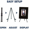 ACCO Quartet Tabletop Instant Easel, Black, QRT28E