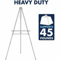 ACCO Quartet Heavy-Duty Display Easel, Silver, QRT55E