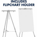 ACCO Quartet Heavy-Duty Display Easel, Silver, QRT55E