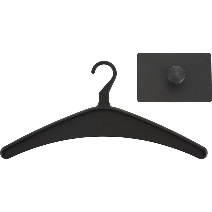 Quartet Single Post Magnetic Hook, Black, Steel, QRT2015M