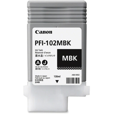 Canon PFI-102MBK Original Inkjet Ink Cartridge - Matte Black -, CNM0894B001AA