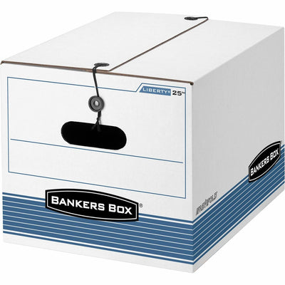 Fellowes Bankers Box STOR/FILE Storage Boxes, Blue, 12 / Carton — view 1