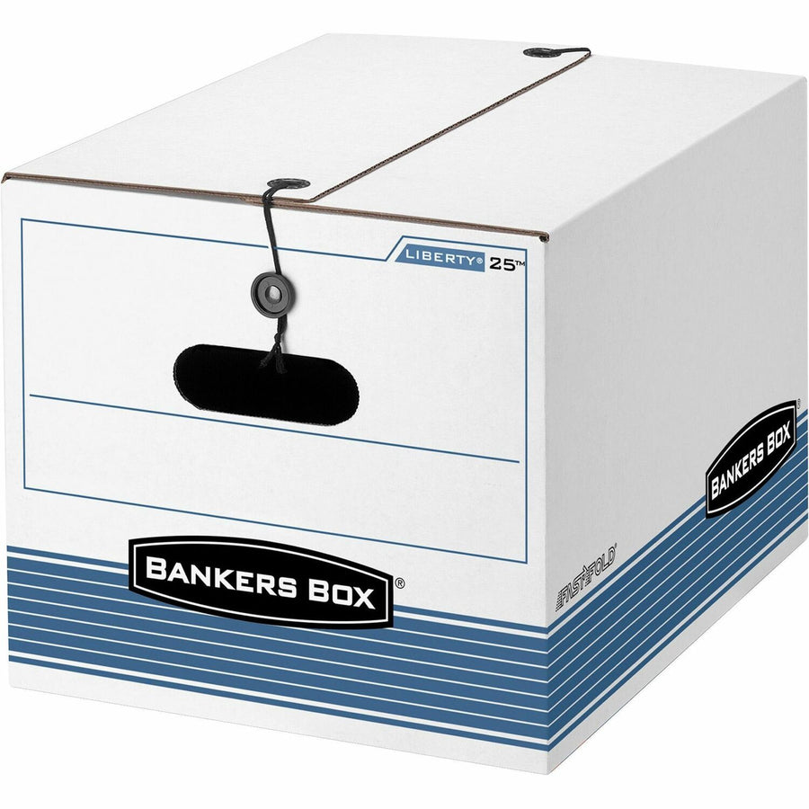 Fellowes Bankers Box STOR/FILE Storage Boxes, Blue, 12 / Carton — view 1