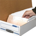 Fellowes Bankers Box STOR/FILE Check Storage Boxes, Blue, 12 / Carton, FEL00706