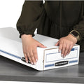 Fellowes Bankers Box STOR/FILE Check Storage Boxes, Blue, 12 / Carton, FEL00706