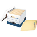 Fellowes Bankers Box STOR/FILE File Storage Box, Blue, 12 / Carton, FEL00709