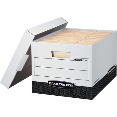 Fellowes Bankers Box R-Kive File Storage Box, Black, 12 / Carton — view 1