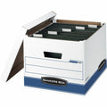 Fellowes Bankers Box Hang'N'Stor File Storage Box, Blue, 4 / Carton, FEL00785