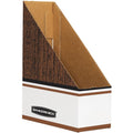 Fellowes Bankers Box Magazine Files - Oversized Letter, White, 12 / Carton, FEL07224