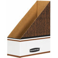Fellowes Bankers Box Magazine Files - Oversized Letter, White, 12 / Carton, FEL07224