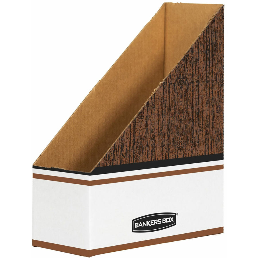 Fellowes Bankers Box Magazine Files - Oversized Letter, White, 12 / Carton — view 1