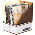 Fellowes Bankers Box Magazine Files - Oversized Letter, White, 12 / Carton, FEL07224