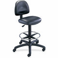 Safco Precision Extended Height Drafting Chair, Black, SAF3406BL