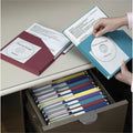 Smead Organized Up 2/5 Tab Cut Letter Recycled File Jacket, Assorted, 8 1/2" Width x 11" Length, 5 / Pack, SMD75445