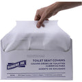 Genuine Joe Half-fold Toilet Seat Covers, White, 10 / Carton, GJO10150