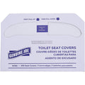 Genuine Joe Half-fold Toilet Seat Covers, White, 10 / Carton, GJO10150