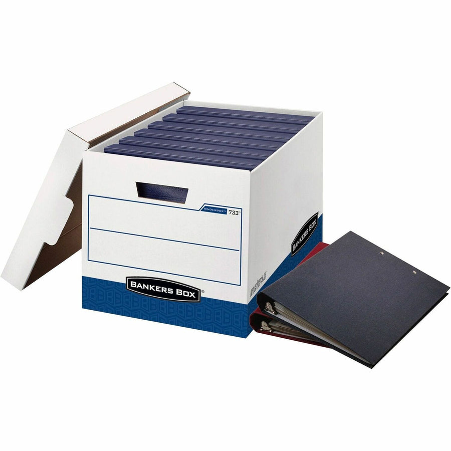 Fellowes Bankers Box Binderbox Binder Storage Box, Blue, 12 / Carton — view 1