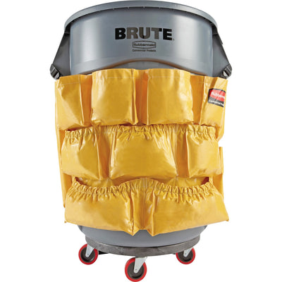 Rubbermaid Commercial Brute Utility Container Caddy Bag, Yellow, RCP264200YW