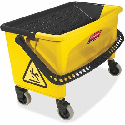 Rubbermaid Commercial Microfiber Press Wring Bucket, Yellow, RCPQ90088YW