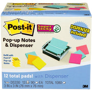Post-it® Super Sticky Dispenser Notes and Dispenser, 1 Pack