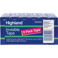 3M Highland 3/4"W Matte-finish Invisible Tape, Clear, 1 Pack, MMM6200341000