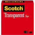3M Scotch Transparent Office Tape, Clear, 1 Roll, MMM60012592
