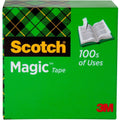 3M Scotch Magic Tape, Clear, 1 Roll, MMM810121296