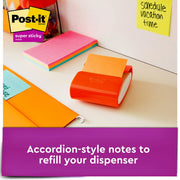 Post-it® Super Sticky Dispenser Notes - Energy Boost Color Collection, 1 Pack