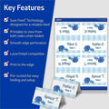 Avery Tent Cards, 2" x 3.5", White, 160 Place Cards (5302), 2" x 3 1/2", 1 Box, AVE5302