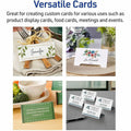 Avery Tent Cards, 2" x 3.5", White, 160 Place Cards (5302), 2" x 3 1/2", 1 Box, AVE5302