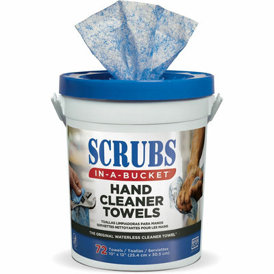 ITW Pro SCRUBS In-A-Bucket Hand Cleaner Towels, Blue, ITW42272