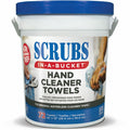 ITW Pro SCRUBS In-A-Bucket Hand Cleaner Towels, Blue, ITW42272
