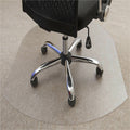 Floortex Polycarbonate Contoured Chair Mat for Carpets up to 1/2" - 39 x 49", Clear, FLR119923SR